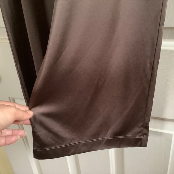 Helmut Lang Fluid Liquid Jersey Long Pants Brown SZ L - Picture 6 of 16